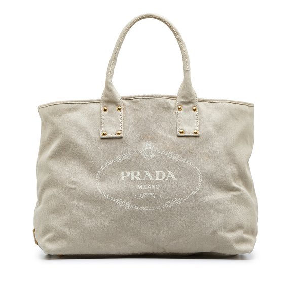 Prada Handbags - PRADA Canapa Logo Tote Tote Bag